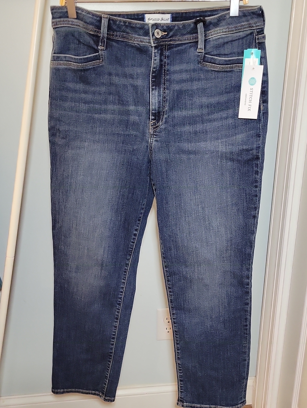 Studio Blue Stitch Fix Kaelyn High Rise Ankle Stretch Straight Leg Jeans NWT 16
